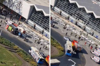 Urušio se ulazni dio Željezničke stanice u Novom Sadu, veliki broj povrijeđenih!