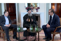 Dodik i Vučić razgovarali sa episkopom Andrejom