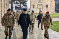 Komandant KFOR-a u manastiru Visoki Dečani (FOTO)