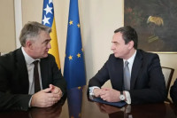 Komšić i Kurti poručili: Nećemo pitati Dodika s kim ćemo se sastajati