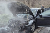 Gorio automobil u Karanovcu (FOTO)