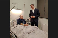Vučić posjetio Dodika u bolnici, poželio mu brz oporavak