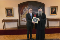 Goganović kod Patrijarha Porfirija, predsjedniku Srpske poželjeli brz oporavak (FOTO)