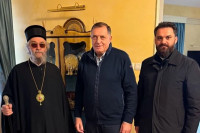 Prva fotografija Dodika nakon izlaska iz bolnice: Predsjednika Srpske posjetio vladika Jefrem