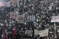 Protest studenata ispred RTS-a: Naše pravo da znamo sve
