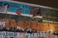 Studenti se razilaze, radnici RTS-a ih podržali (VIDEO)