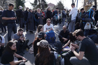 Beogradski studenti nastavili put iz Inđije
