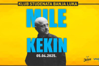Mile Kekin u banjalučkom Klubu studenata 05. aprila