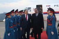 Dodik dočekao Vučića u Mahovljanima