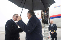 Predsjednik Srpske ispratio predsjednika Srbije sa banjalučkog aerodroma