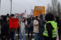 Počeo studentski skup: Kragujevac pod blokadom!