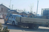 Sudar kamiona i automobila u Banjaluci