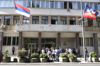 Evakuacija zaposlenih u Gradskoj upravi Beograd