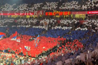 Beogradska "Arena" u bojama Rusije (VIDEO)