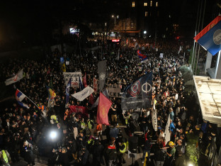 Studenti i građani podržali protest dijela radnika RTS-a