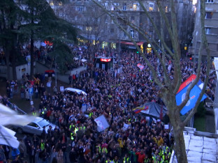 Završena 22-časovna studentska blokada RTS (VIDEO)