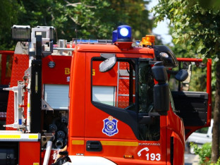 Detalji požara u Padinskoj skeli