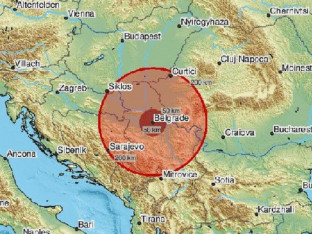 Zemljotres pogodio Srbiju
