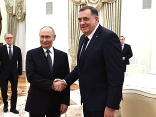 Dodik sa Putinom u Moskvi (VIDEO)