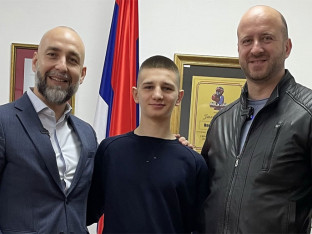 Račić na prijemu u SD "Borik"