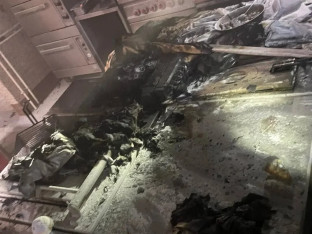 Požar u  hotelu "Prijedor": Dio grada ostao bez struje (FOTO)