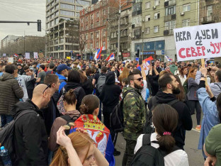 Ovo je izvještaj ruske agencije o 15. martu u Beogradu
