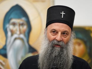 Patrijarh Porfirije na Vaskrs u Pećkoj patrijaršiji