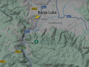 Avion EUFOR-a kruži iznad Banjaluke