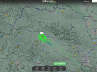 Avion EUFOR-a kružio nad Prijedorom (VIDEO)