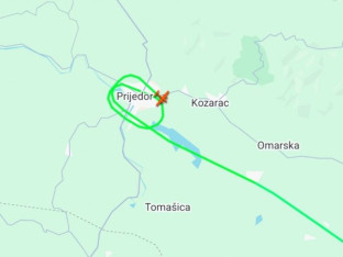 Avion EUFOR-a ponovo kruži iznad Prijedora