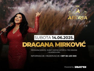 Veče Magije i Muzike: Dragana Mirković uživo u Astoriji!