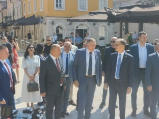 Dodik i Macut stigli u Višegrad