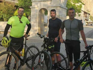 Od Banjaluke do Ostroga biciklima stigli za tri dana