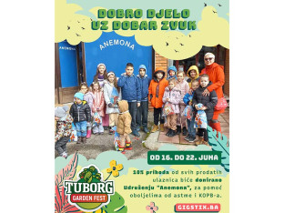 “Tuborg garden fest”: Dio prihoda od ulaznica ide u humanitarne svrhe