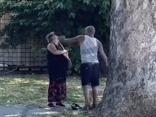 UZNEMIRUJUĆE: Muškarac udara stariju ženu dok prolaznici snimaju