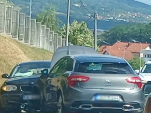 Sudar kod Prijedorske petlje, velike gužve