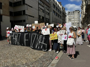 Protest podrške studentima u Parizu