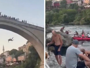 Ko je Švajcarac koji je skokom izazvao haos u Mostaru