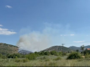 Veliki požar na brdu iznad Trebinja