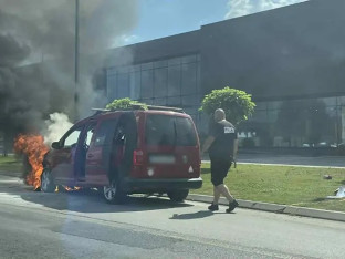 Požar na zapadnom tranzitu u Banjaluci