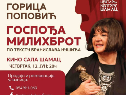 Gorica Popović pred publikom u Šamcu