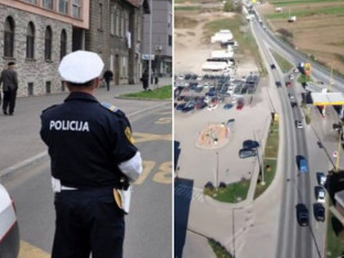 Filmska potjera - policija pucala na vozilo u bijegu