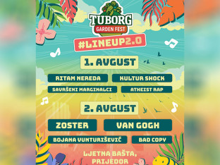 Promo cijene karata za "Tuborg Garden Fest" do 27. jula