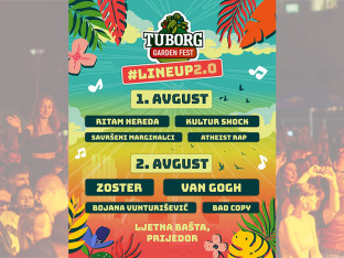 Sutra počinje peti jubilarni "Tuborg Garden Fest"
