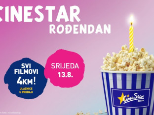 Avgust u CineStar-u: Rođendansko slavlje širom BiH za 4 KM i blokbasteri upola cijene u Sarajevu!