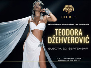 Teodora Džehverović otvara novu sezonu u Clubu 17