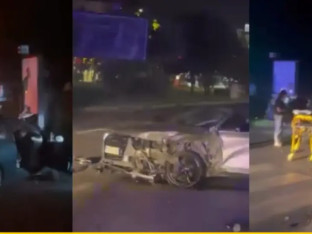 Jurnjava ulicama završila teškom nesrećom (VIDEO)