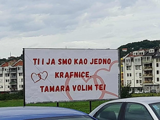 Када се љубав не може сакрити – заврши на билборду