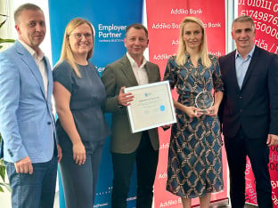 Addiko Bank Banja Luka potvrdila Employer Partner sertifikat i pozicionirala se iznad benchmark-a