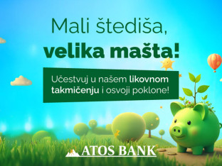 ATOS BANK расписала ликовни конкурс за дјецу поводом Свјетског дана штедње